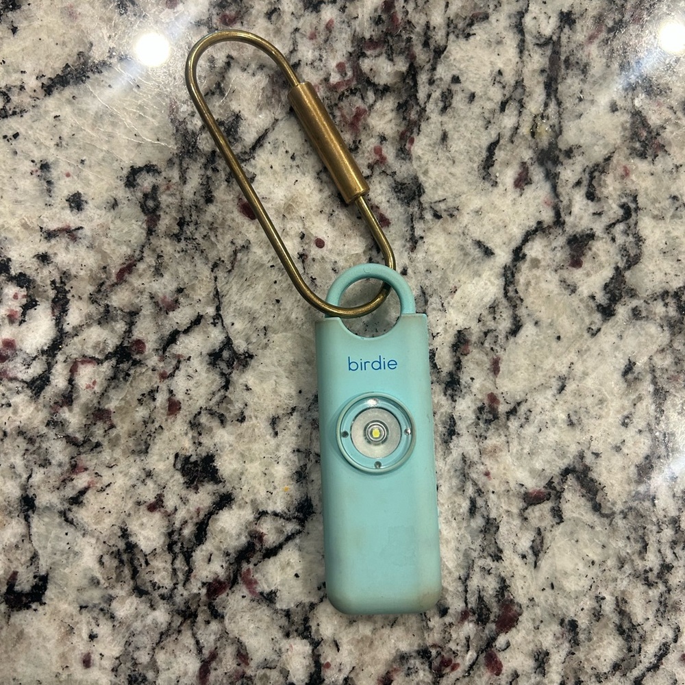 Birdies Safety Alarm - Light Blue and Gold